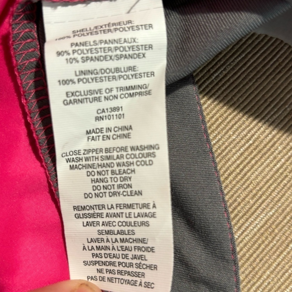 THE RUNNING ROOM Sz XL Pink Grey Reflective Stripes Dots Biking Workout Jacket - Picture 11 of 11